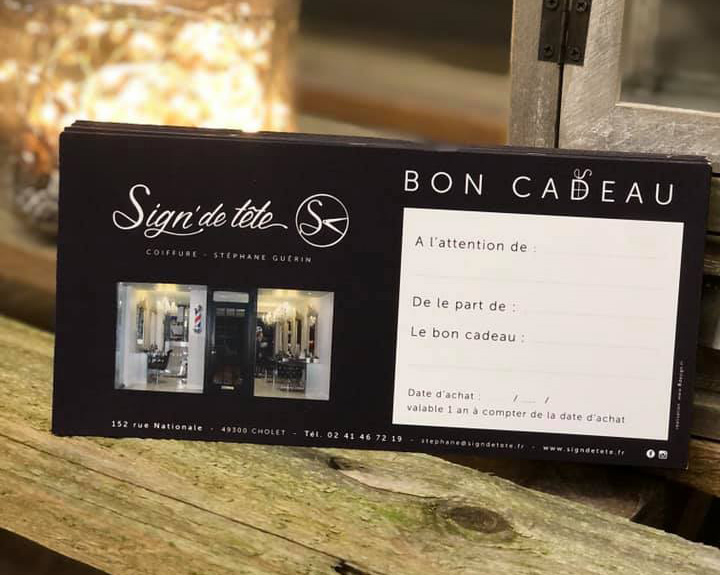 Bon cadeau Sign' de tête